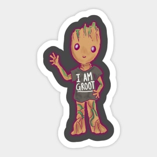 I am (baby) GROOT Sticker